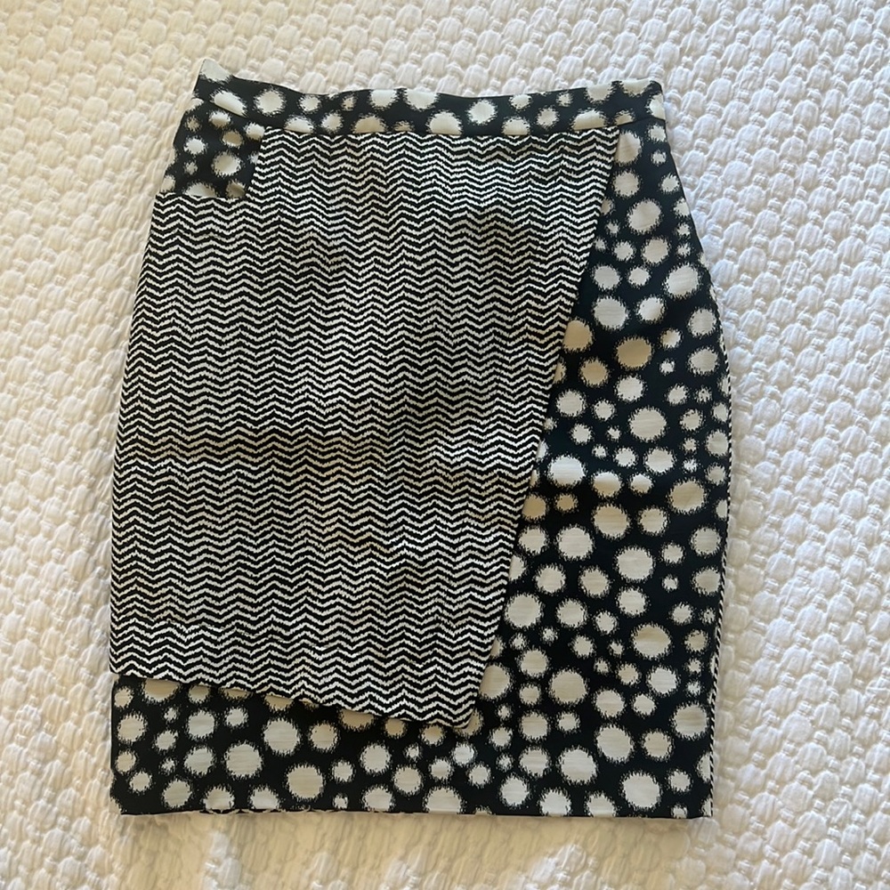 Whistles multi-print pencil skirt